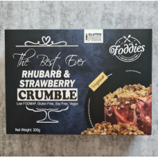 Foddies Rhubarb Strawberry Crumble 300g(Buy In-Store ,or Buy On-Line and Collect from our Store - NO DELIVERY SERVICE FOR THIS ITEM)